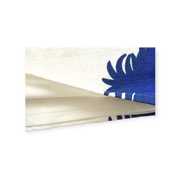 new LF Mika & Gala ༄ Textured Leaf Print Mini Skirt ༄ Jewel Tone Cobalt + White - Picture 12 of 16